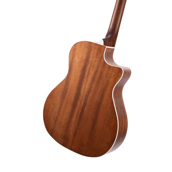 Cort GA MEDX Left-Handed Electric Acoustic Guitar - Open Pore Natural detail image 6