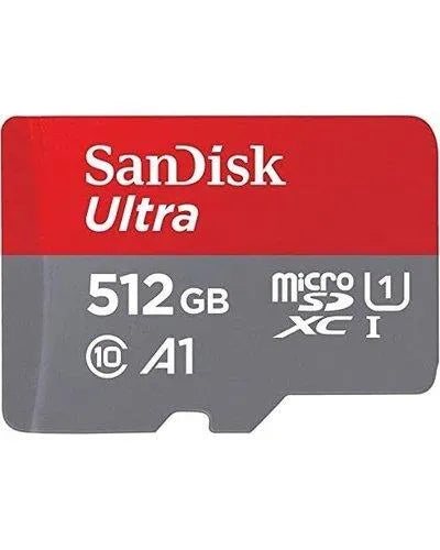 SanDisk 512GB Ultra UHS-I microSDHC Memory Card (150MB/s Read, 10MB/s Write) - SanDisk - VisionSounds South Africa
