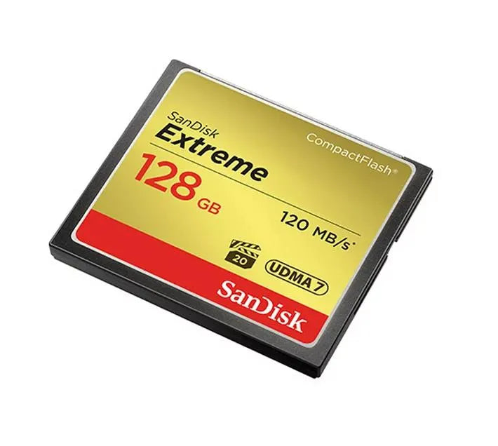 SanDisk 128GB Extreme CompactFlash Memory Card (120MB/s Read, 85MB/s Write) - SanDisk - VisionSounds South Africa