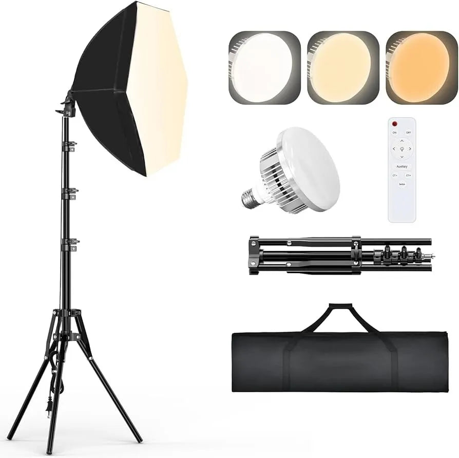 Cameraworld Photo / Video 2 Light Studio Kit with Octagon Softboxes - Cameraworld - VisionSounds South Africa