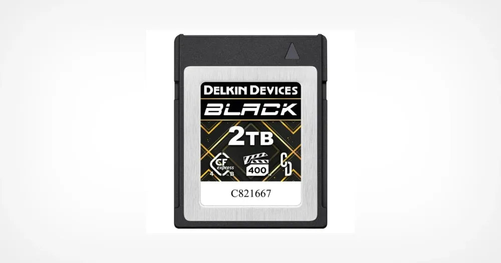Delkin Devices Black 2TB VPG400 CFexpress Type B 4.0 Memory Card (3630 MB/s Read, 3130 MB/s Write) - Delkin - VisionSounds South Africa