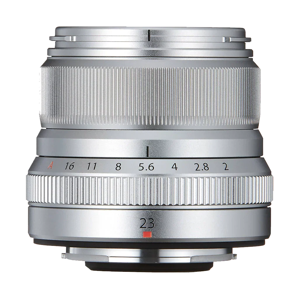 Fujinon XF 23mm f/2 R WR prime lens — the classic 35mm-equivalent street photography lens for Fujifilm X-Series