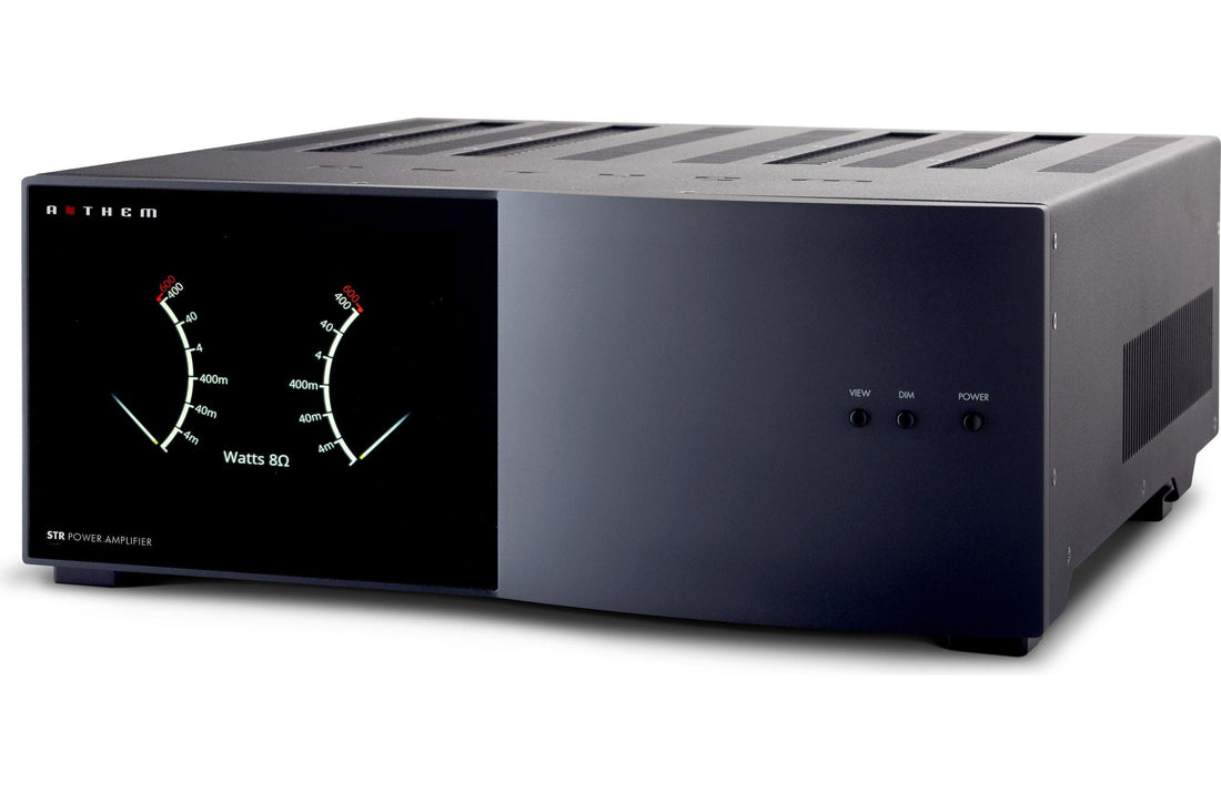 Anthem STR stereo power amplifier for troubleshooting stereo amplifier issues