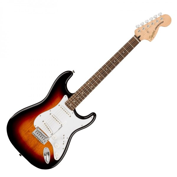 Fender Squier Affinity Series Stratocaster Electric Guitar – 3-Color Sunburst with Laurel Fingerboard detail image 7
