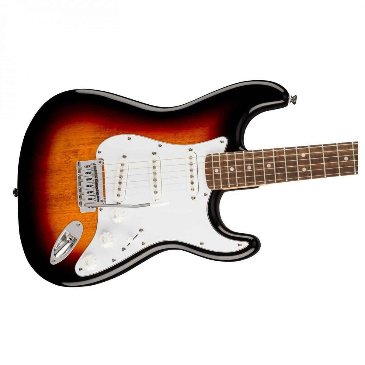 Fender Squier Affinity Series Stratocaster Electric Guitar – 3-Color Sunburst with Laurel Fingerboard detail image 4