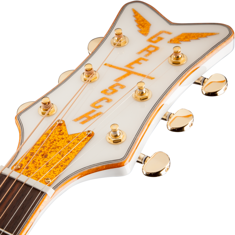 Gretsch G5022CWFE Jumbo Falcon CE Cutaway Acoustic Electric - White detail image 4