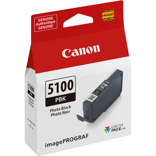 Canon PFI-5100 LUCIA PRO II Photo Black Ink Tank (14.4mL) product image 2