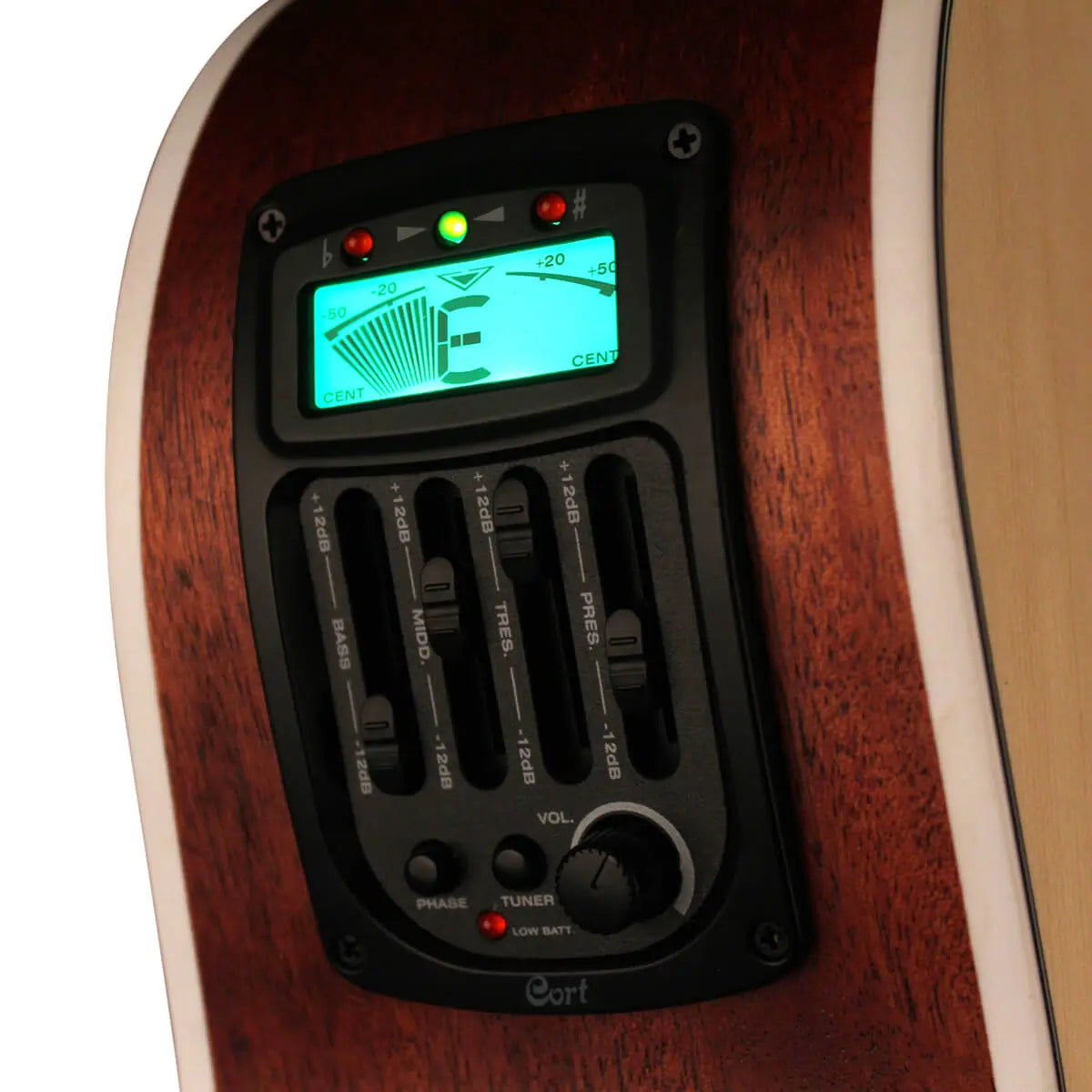 Cort GA-MEDX Acoustic-Electric Guitar – Natural detail image 4