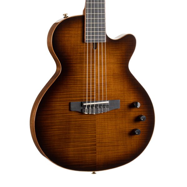 Cort Sunset Nylectric Deluxe Guitar - Tobacco Sunburst detail image 7