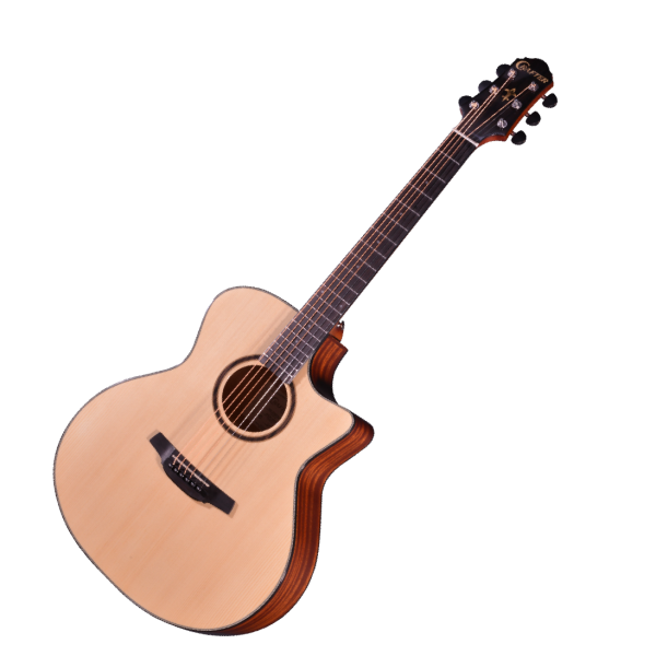 Crafter HG250ce Natural Acoustic guitar detail image 4