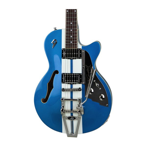 Duesenberg Alliance Mike Campbell I DTV-MC Semi Hollow Body Guitar- Catalina Blue detail image 4