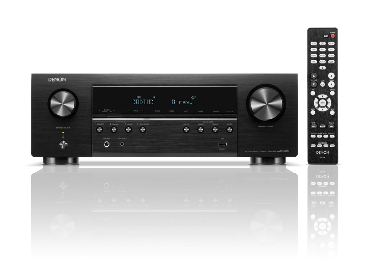Denon AVR-S670H 5.2 Channel AV Receiver with HEOS - Denon