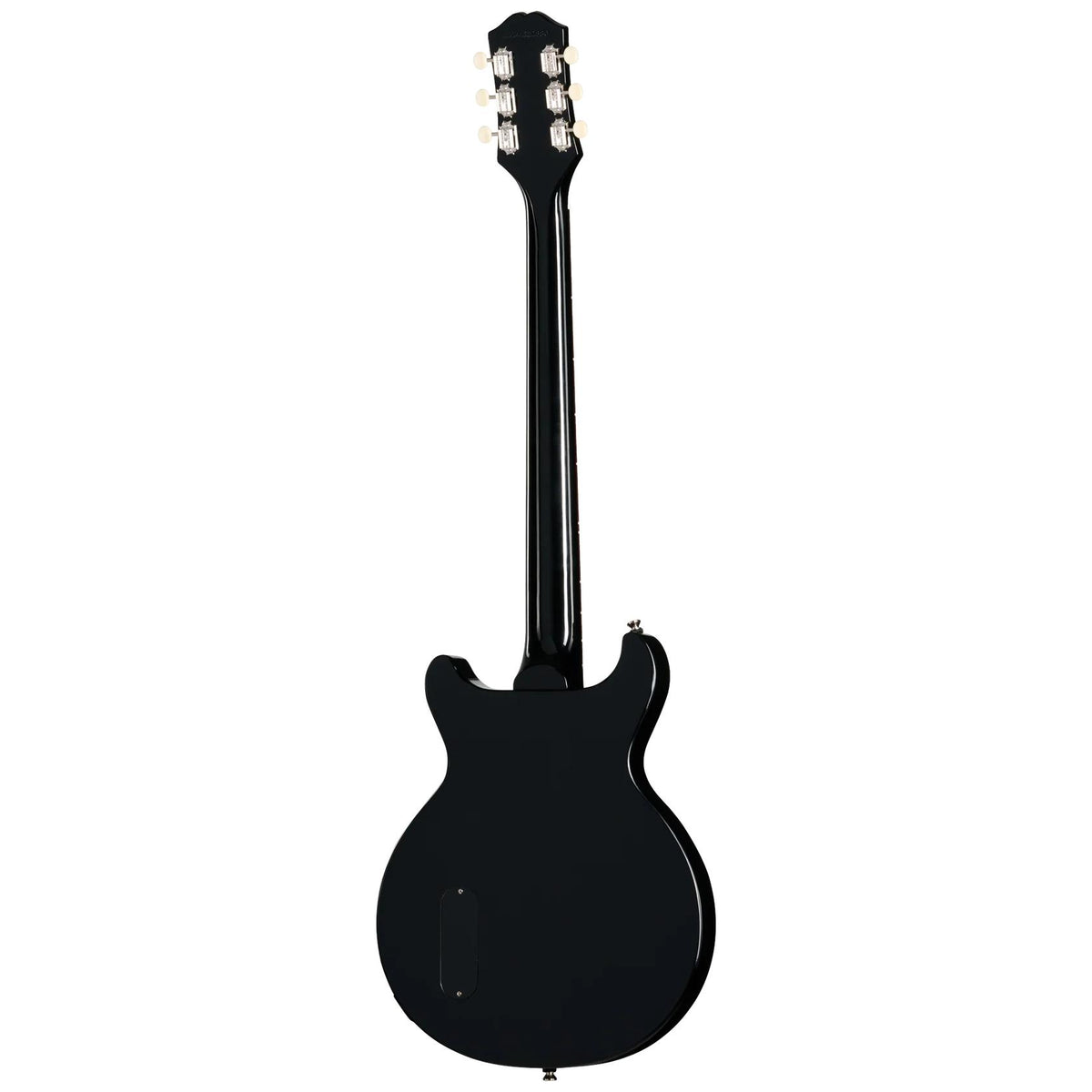 Epiphone Les Paul Junior Double Cut Electric Guitar in Ebony detail image 5