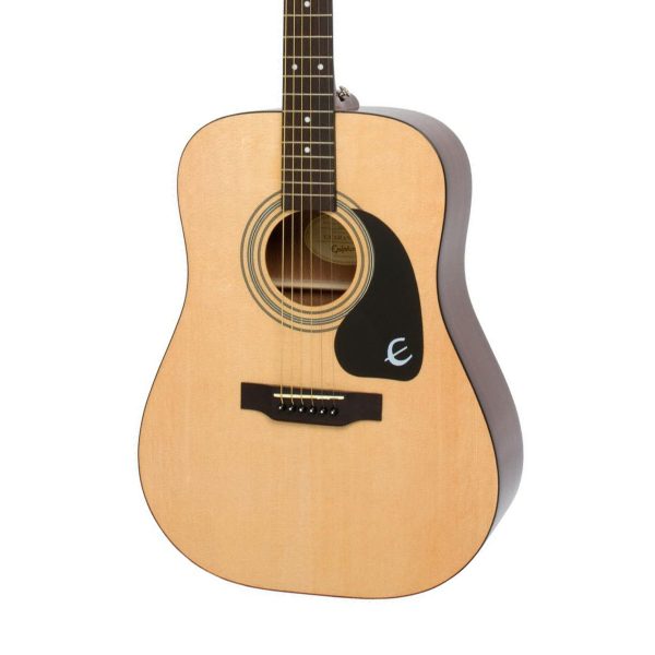 Epiphone DR-100 Dreadnought Acoustic Guitar - Natural detail image 4