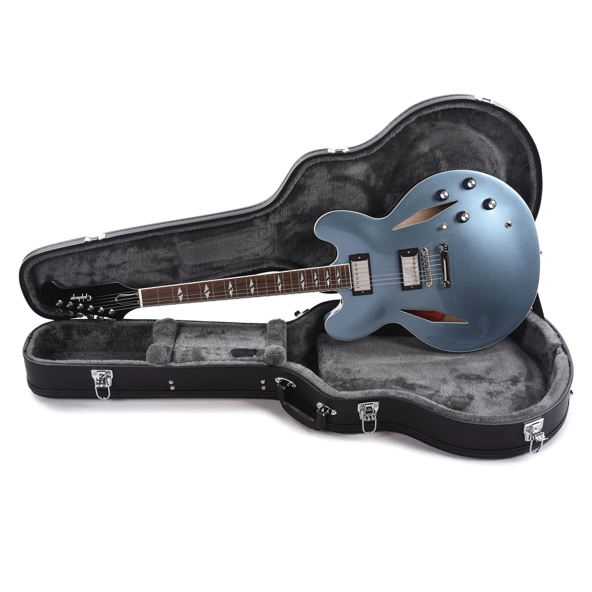 Epiphone Dave Grohl DG-335 Semi-hollowbody Electric Guitar - Pelham Blue detail image 7