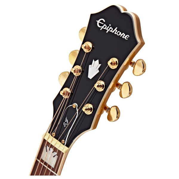 Epiphone EJ-200EC Studio Acoustic Guitar - Vintage Natural detail image 12