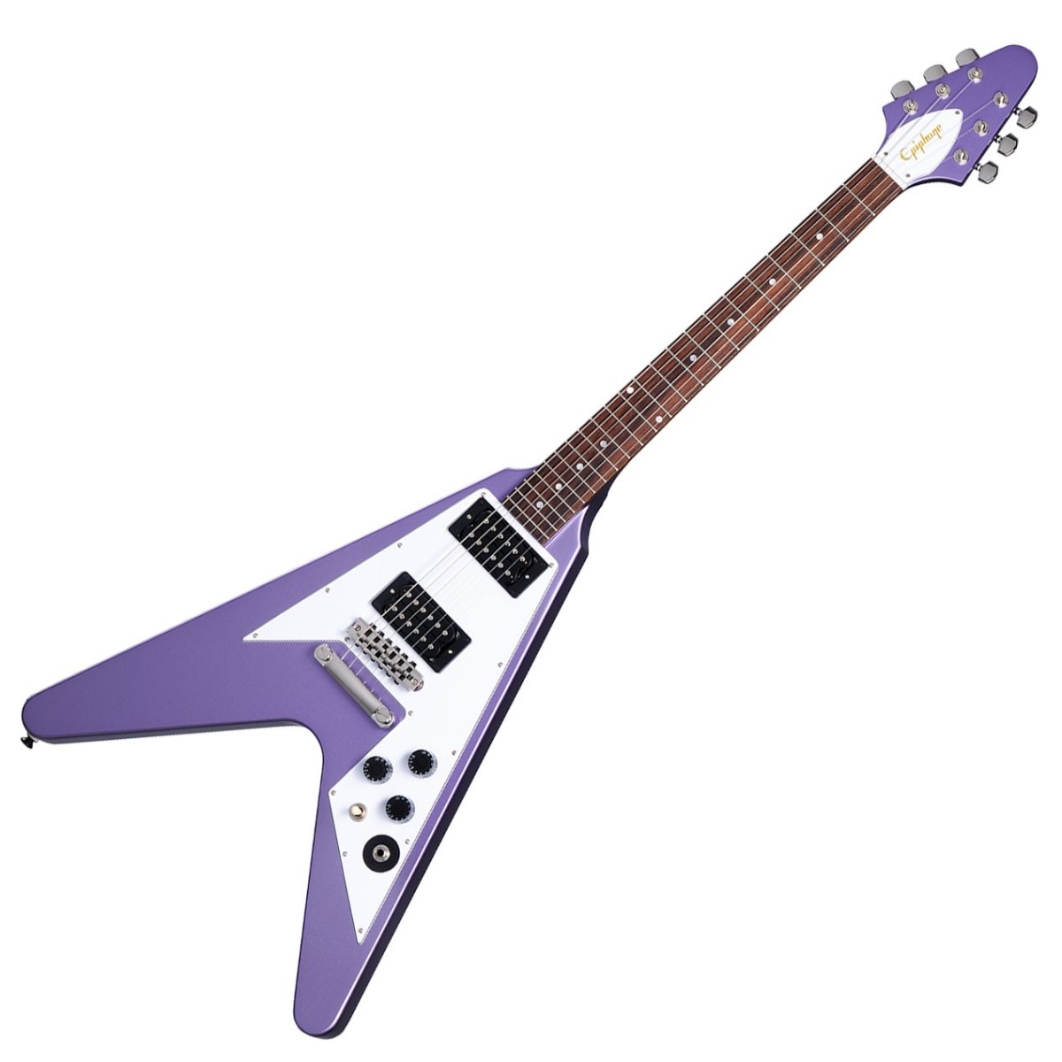 Epiphone Kirk Hammett 1979 Flying V Electric Guitar - Purple Metallic detail image 2
