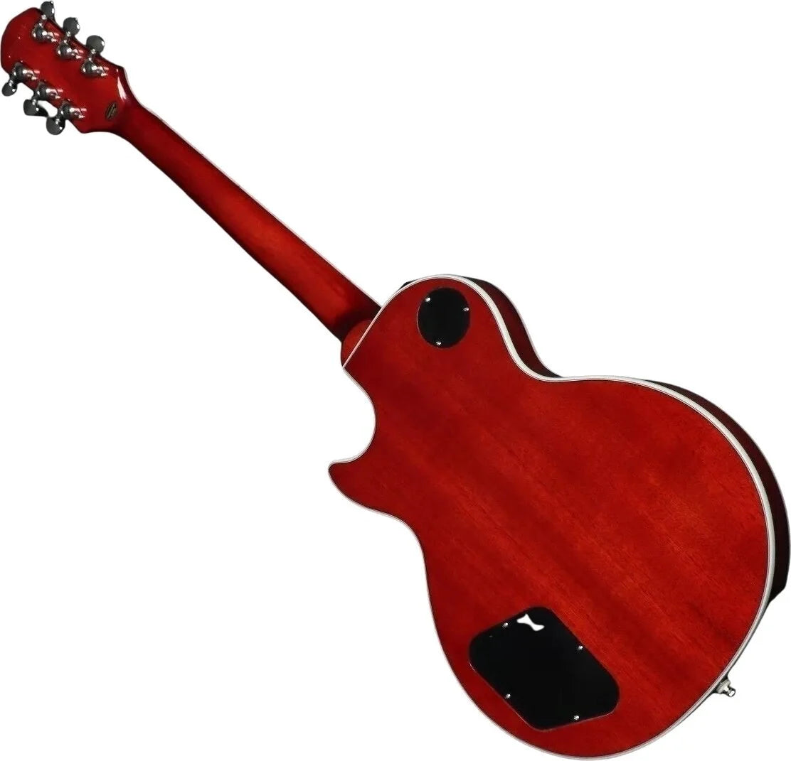 Epiphone Les Paul Custom Figured Electric Guitar – Transparent Red detail image 4