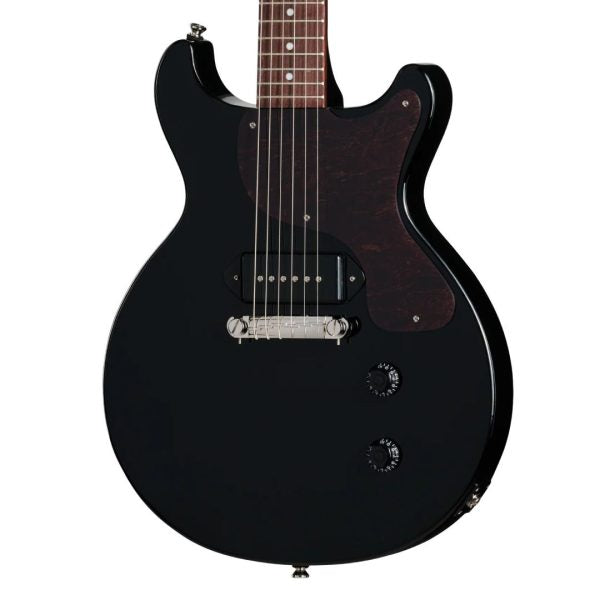 Epiphone Les Paul Junior Double Cut Electric Guitar in Ebony detail image 9