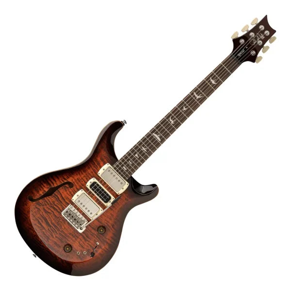 PRS SE Special Semi-Hollow Electric Guitar - Orange Tiger Smokeburst detail image 8