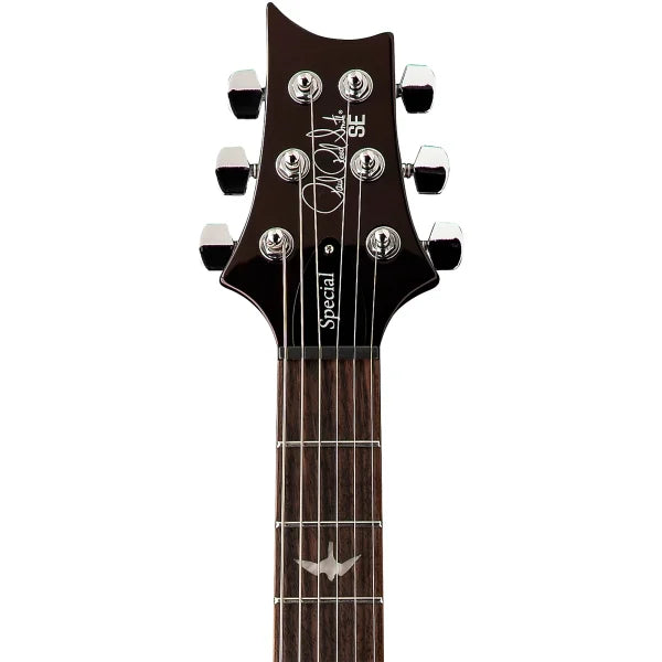 PRS SE Special Semi-Hollow Electric Guitar - Orange Tiger Smokeburst detail image 11