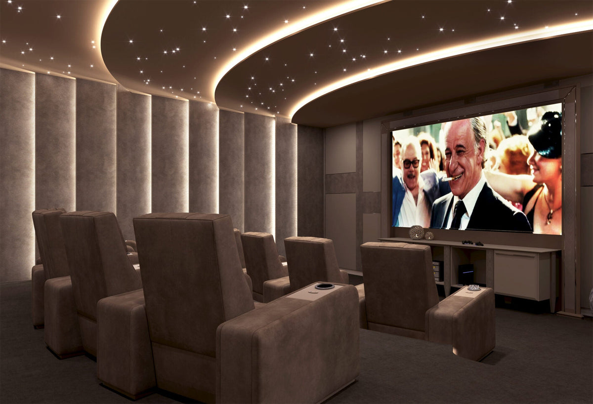 Vismara Comfort Home Cinema Chair — front view in cinema setting