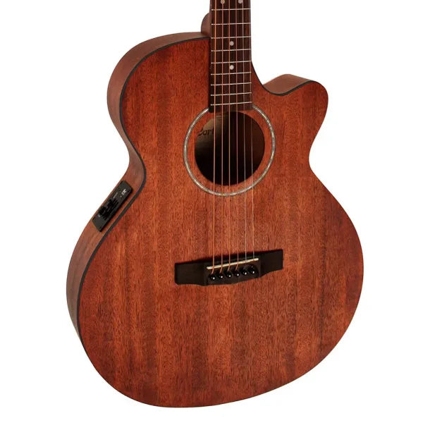 Cort SFX-MEM Acoustic-Electric Guitar – Natural Mahogany detail image 5