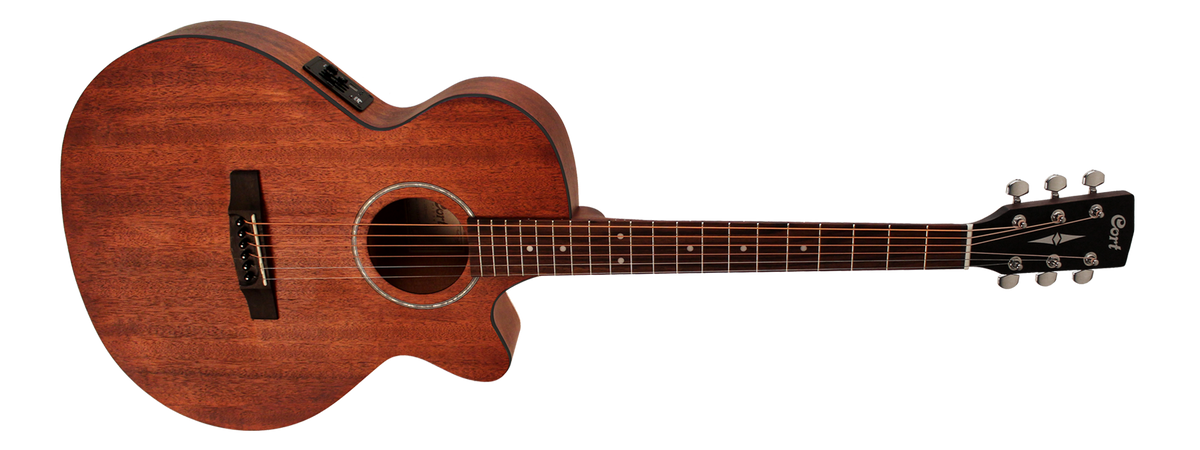 Cort SFX-MEM Acoustic-Electric Guitar – Natural Mahogany detail image 2