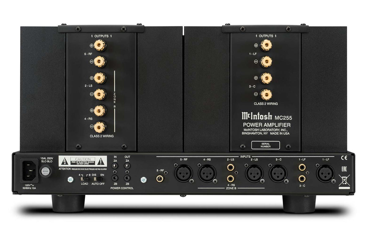 McIntosh MC255 5-Channel Solid State Amplifier - View 2
