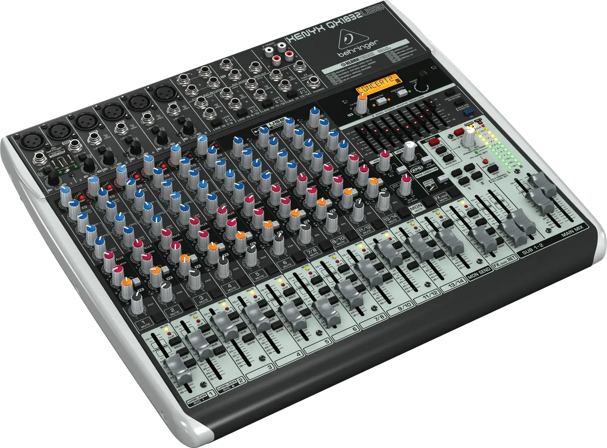 Behringer XENYX QX1832USB Premium Mixer with USB and Effects - Behringer - VisionSounds South Africa