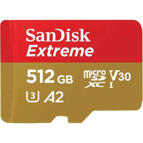 SanDisk  512GB Extreme UHS-I microSDXC Memory Card (190MB/s Read, 130MB/S Write) - SanDisk - VisionSounds South Africa