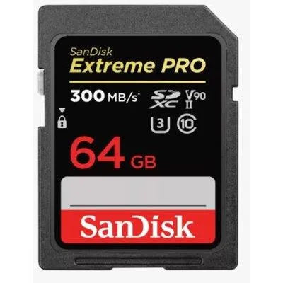 SanDisk  64GB Extreme PRO UHS-II SDXC Memory Card (300MB/S Read, 260MB/s Write) - SanDisk - VisionSounds South Africa