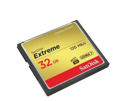 SanDisk  32GB Extreme CompactFlash Memory Card (120MB/s Read, 85MB/s Write) - SanDisk - VisionSounds South Africa