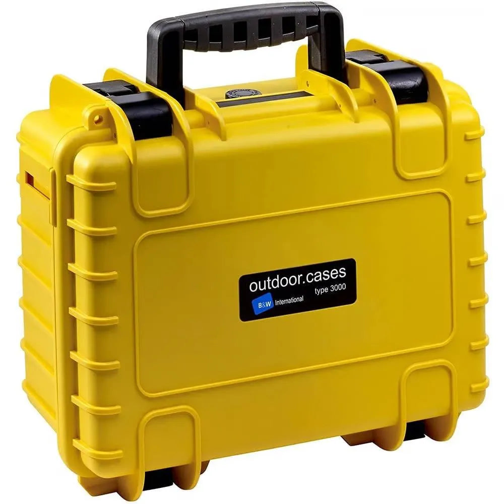B&W Outdoor Case Type 3000 With Dividers (Yellow) - B&W - VisionSounds South Africa
