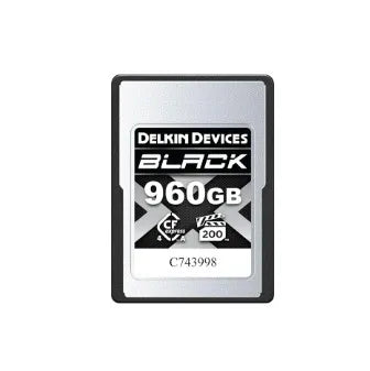 Delkin Devices Black 960GB VPG400 CFexpress Type A 4.0  Memory Card (1830 MB/s Read, 1740 MB/s Write) - Delkin - VisionSounds South Africa