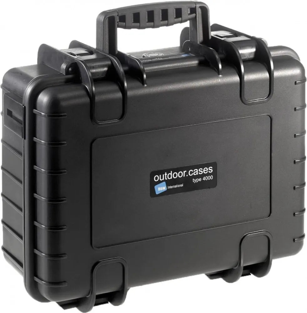 B&W Outdoor Case Type 4000 With Dividers (Black) - B&W - VisionSounds South Africa