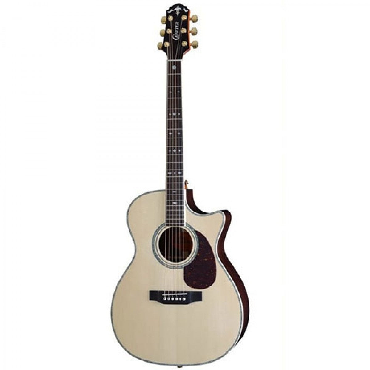 Crafter TC 035E OM body Acoustic Electric Guitar detail image 2